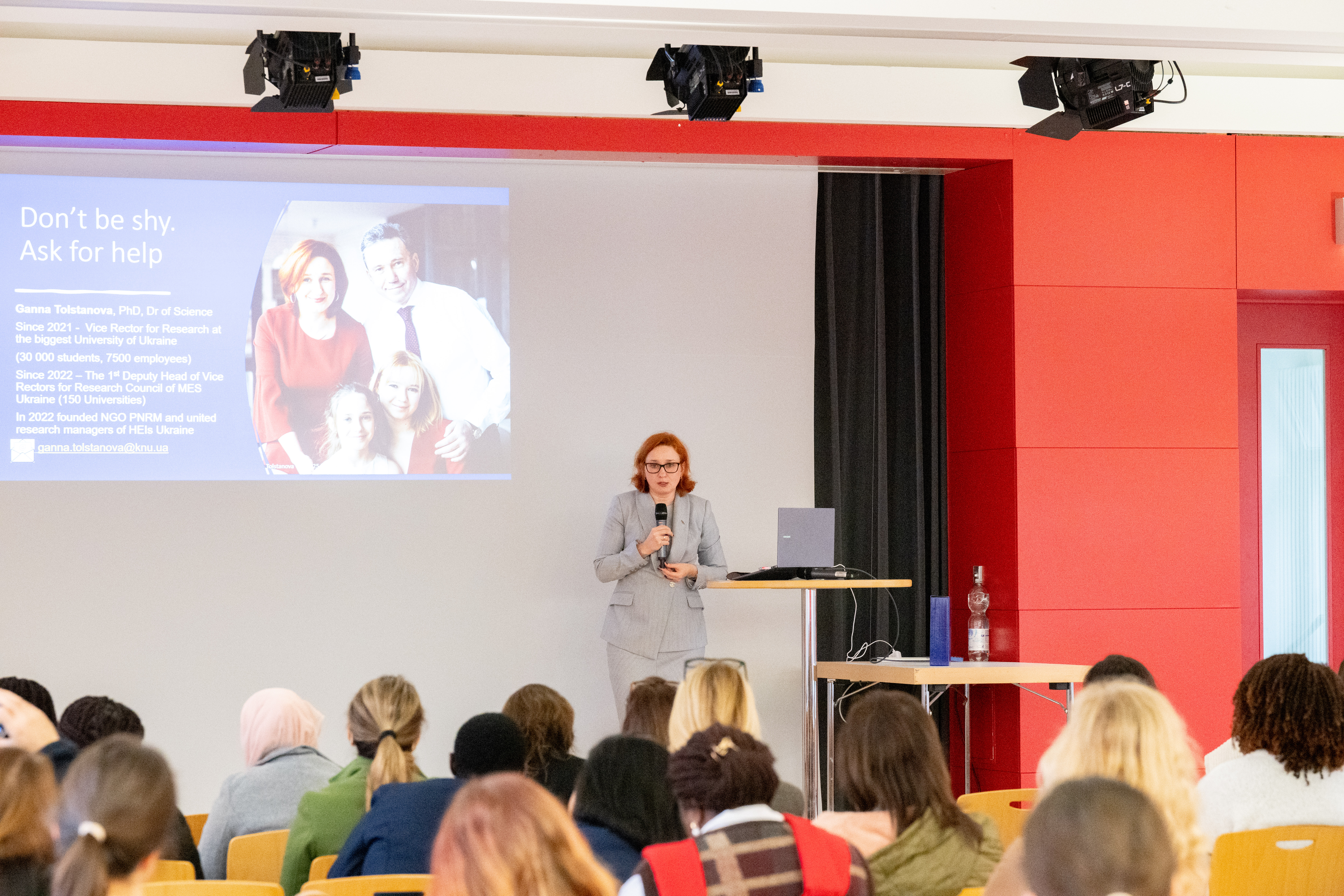 Prof. Dr. Ganna Tolstanova during her keynote at LEADx Workshop 1 &ndash; University of Potsdam